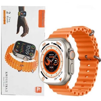 Picture of KW3 Ultra 2 Smartwatch – 2.0” HD Display, Bluetooth Calling, Fitness Tracker, Wireless Charging, IP67 Waterproof – Includes 2 Bands – KEQIWear Germany - Multicolor
