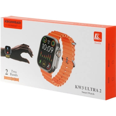 Picture of KW3 Ultra 2 Smartwatch – 2.0” HD Display, Bluetooth Calling, Fitness Tracker, Wireless Charging, IP67 Waterproof – Includes 2 Bands – KEQIWear Germany - Multicolor