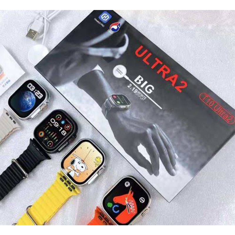 Picture of T10 Ultra 2 Smartwatch – 2.19” Infinite Display, Wireless Charging, Fitness Tracker, Bluetooth Call & Waterproof – Hiwatch PRO - Multicolor