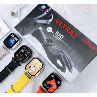 Picture of T10 Ultra 2 Smartwatch – 2.19” Infinite Display, Wireless Charging, Fitness Tracker, Bluetooth Call & Waterproof – Hiwatch PRO - Multicolor