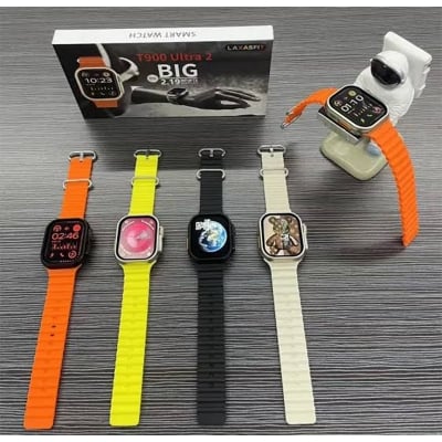 Picture of T900 Ultra 2 Smartwatch – 2.19” Infinite Display, Bluetooth Calling, Fitness Tracker, Wireless Charging, IP67 Waterproof – LAXASFIT - Multicolor