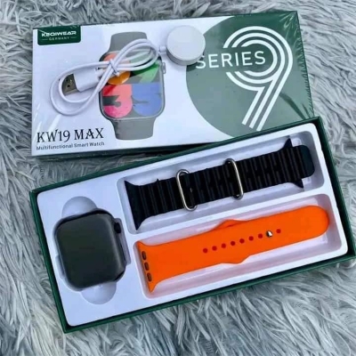 Picture of KW19 max 2.5D Curve Infinity Full HD IPS Display multicoloured double strap apple watch Series 9 - Multicolor