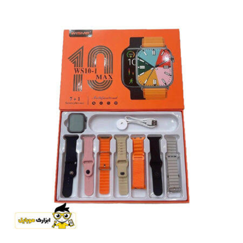 Picture of WISME WS10-1 MAX Smart Watch ⌚ | 7+1 Strap Combo 🎨 | HD Display | Bluetooth Calling 📞 | Fitness & Health Tracker 🏃‍♂️ | Multifunctional - Multicolor