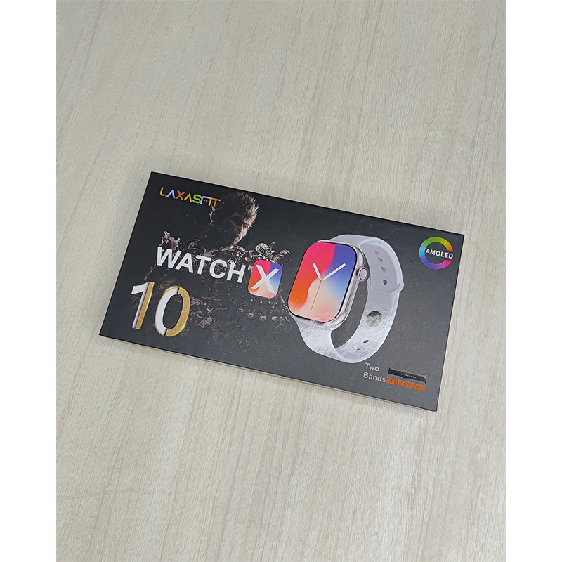Picture of LAXASIT WATCH X 10th Anniversary Edition AMOLED Smartwatch – Premium Fitness Tracker ⌚🎉 (With 2 Straps) - Multicolor