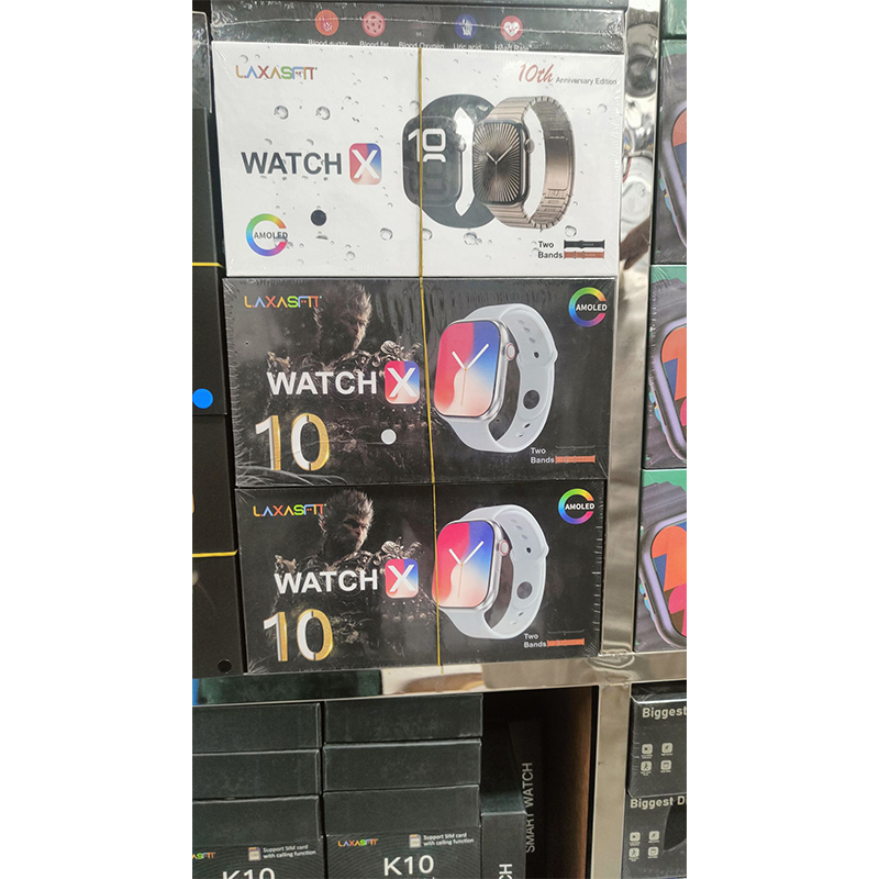 Picture of LAXASIT WATCH X 10th Anniversary Edition AMOLED Smartwatch – Premium Fitness Tracker ⌚🎉 (With 2 Straps) - Multicolor