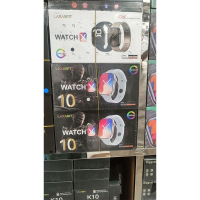 Picture of LAXASIT WATCH X 10th Anniversary Edition AMOLED Smartwatch – Premium Fitness Tracker ⌚🎉 (With 2 Straps) - Multicolor