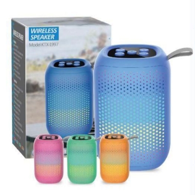 Picture of KTX-1997 Wireless Bluetooth Speaker – RGB LED Light, Deep Bass, Portable Outdoor Music Speaker 🎶🔥