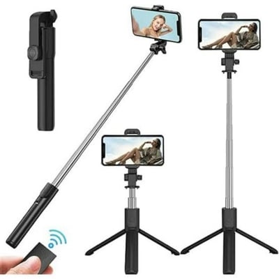 Picture of R1-L Wireless Selfie Stick with Tripod Stand – Extendable up to 5.6 Feet – Bluetooth Remote – Foldable & Lightweight 📸 - Multicolor