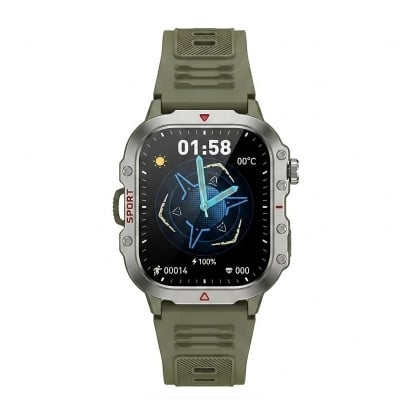 Picture of H11 Smartwatch – Rugged Military-Style Watch ⌚ | Wireless Charging ⚡ | Sports & Fitness Tracker 🏃‍♂️ | Waterproof 💦 | Bluetooth Call 📞 - Multicolor