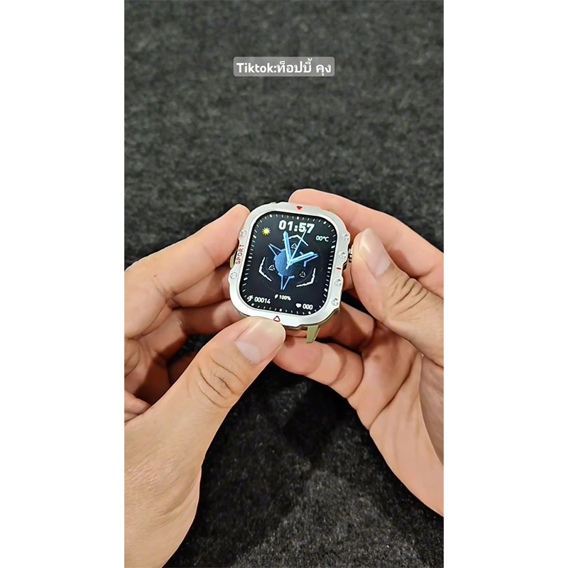 Picture of H11 Smartwatch – Rugged Military-Style Watch ⌚ | Wireless Charging ⚡ | Sports & Fitness Tracker 🏃‍♂️ | Waterproof 💦 | Bluetooth Call 📞 - Multicolor