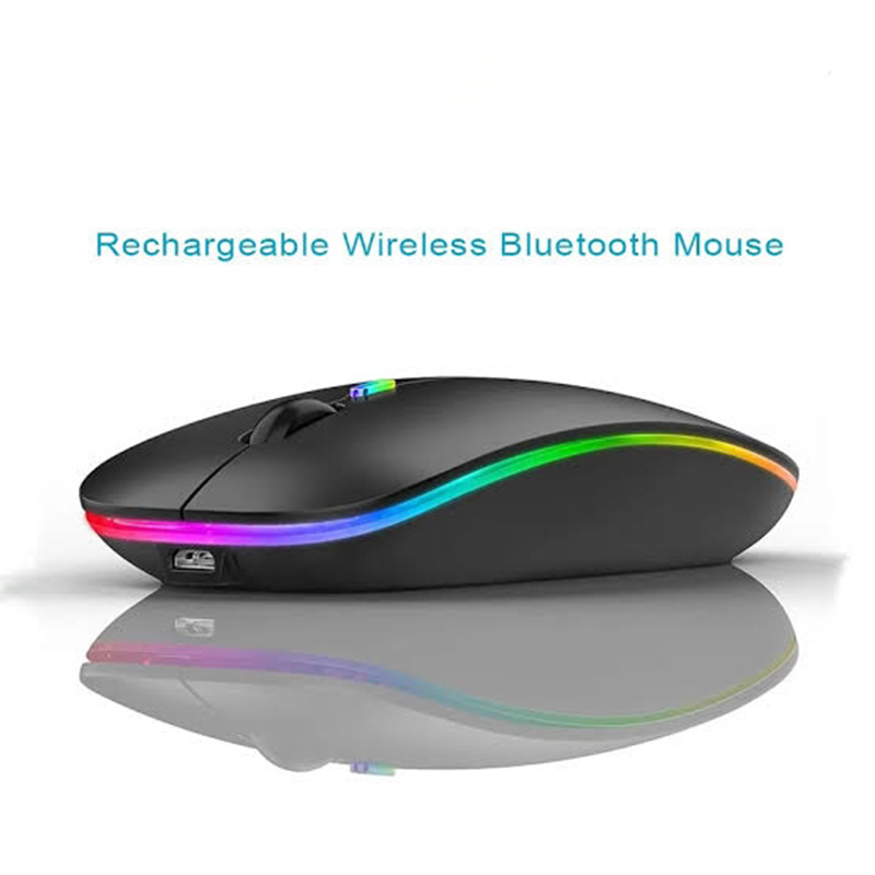 Picture of DELL W10 Rechargeable Wireless Mouse – Ultra-Slim Design 🎨 | 2.4GHz Wireless 📶 | Bluetooth Connectivity 🔗 | RGB LED Lights ✨ | 4 Buttons 🖱 | Long Battery Life 🔋 - Multicolor