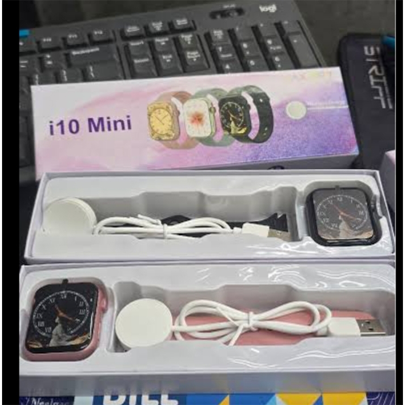 Picture of i10 Mini Smartwatch – Compact Design, HD Display, Wireless Charging, Fitness & Health Tracking, Smart Notifications - Multicolor