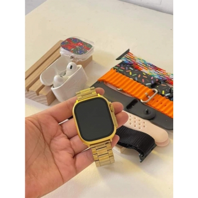 Picture of i20 Ultra Max Suit – 10-in-1 Smartwatch Combo Set with 2.3" Big Display + Wireless Bluetooth Earbuds – Fitness Tracker, Colorful Straps, Heart Rate Monitor & More – Full Set for Men & Women - Multicolor