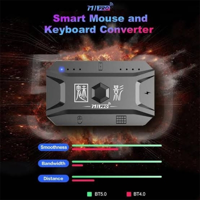 Picture of M1 Pro Mobile Game Keyboard & Mouse Converter Adapter – 🕹️ Multi-Platform Gaming Support for Android – ⚡ Plug & Play USB OTG Hub for PUBG, COD, Free Fire & Fortnite 📱