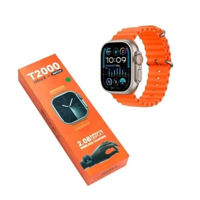 Picture of T2000 Ultra 2 Max Smart Watch – 2.08" HD Display, Wireless Charging, Fitness Tracker, Bluetooth Call, Waterproof – Series 9 Smartwatch for Android & iOS - Multicolor