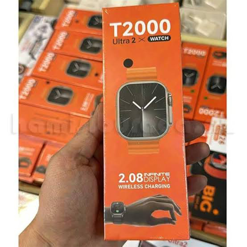 Picture of T2000 Ultra 2 Max Smart Watch – 2.08" HD Display, Wireless Charging, Fitness Tracker, Bluetooth Call, Waterproof – Series 9 Smartwatch for Android & iOS - Multicolor