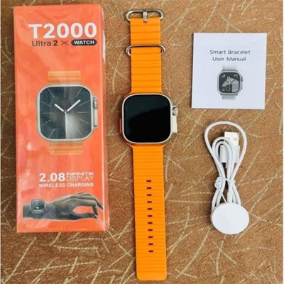 Picture of T2000 Ultra 2 Max Smart Watch – 2.08" HD Display, Wireless Charging, Fitness Tracker, Bluetooth Call, Waterproof – Series 9 Smartwatch for Android & iOS - Multicolor