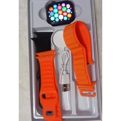 Picture of ME18 Smart Watch ⌚ | 2.21” Infinite Display 🌈 | Wireless Charging ⚡ | 3 Stylish Straps Included 🎽 | Health & Fitness Tracking ❤️ | Series 10 Look ✨ | HD IPS AMOLED 📱 - Multicolor