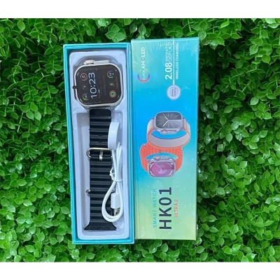 Picture of HK01 Ultra 2 Smart Watch - 2.08" AMOLED Display - Wireless Charging - Heart Rate, Fitness Tracking - With Extra Strap - Compatible with Android & iOS - Multicolor