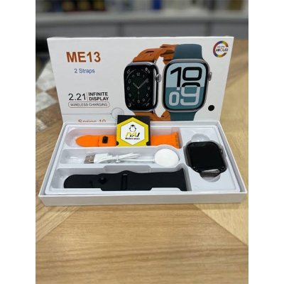 Picture of ME13 Smart Watch ⌚ | 2.21” Infinite Display 🌈 | Wireless Charging ⚡ | Fitness Tracker ❤️ | 2 Straps Included 🎽 | Series 10 Look ✨ - Multicolor