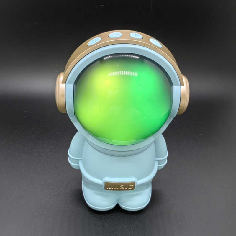 Picture of X-808 Astronaut Design Wireless Bluetooth Speaker 👨‍🚀 – 6.8W Output 🔊, Colorful LED Light 🌈, Portable 🎒 and Rechargeable 🔋 – Music Gift Gadget 🎁 - Aqua