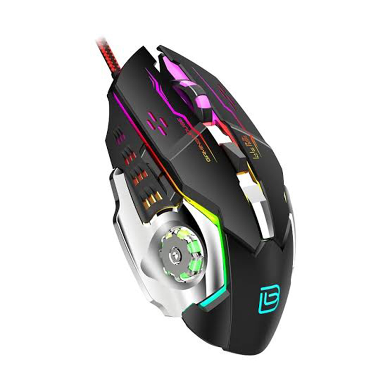 Picture of G8 RGB Luminous Wired Gaming Mouse – High Precision Optical Sensor, Adjustable DPI, Ergonomic Design & LED Backlight for PC/Laptop - Multicolor