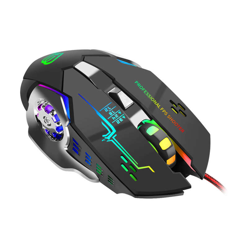 Picture of G8 RGB Luminous Wired Gaming Mouse – High Precision Optical Sensor, Adjustable DPI, Ergonomic Design & LED Backlight for PC/Laptop - Multicolor