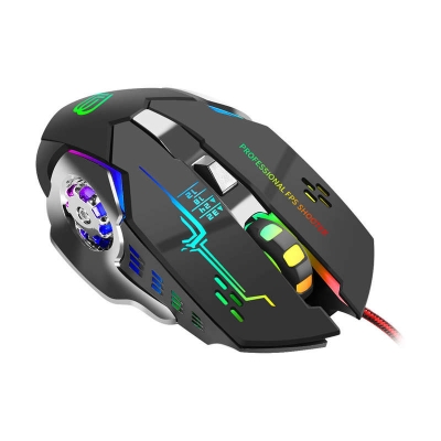 Picture of G8 RGB Luminous Wired Gaming Mouse – High Precision Optical Sensor, Adjustable DPI, Ergonomic Design & LED Backlight for PC/Laptop - Multicolor