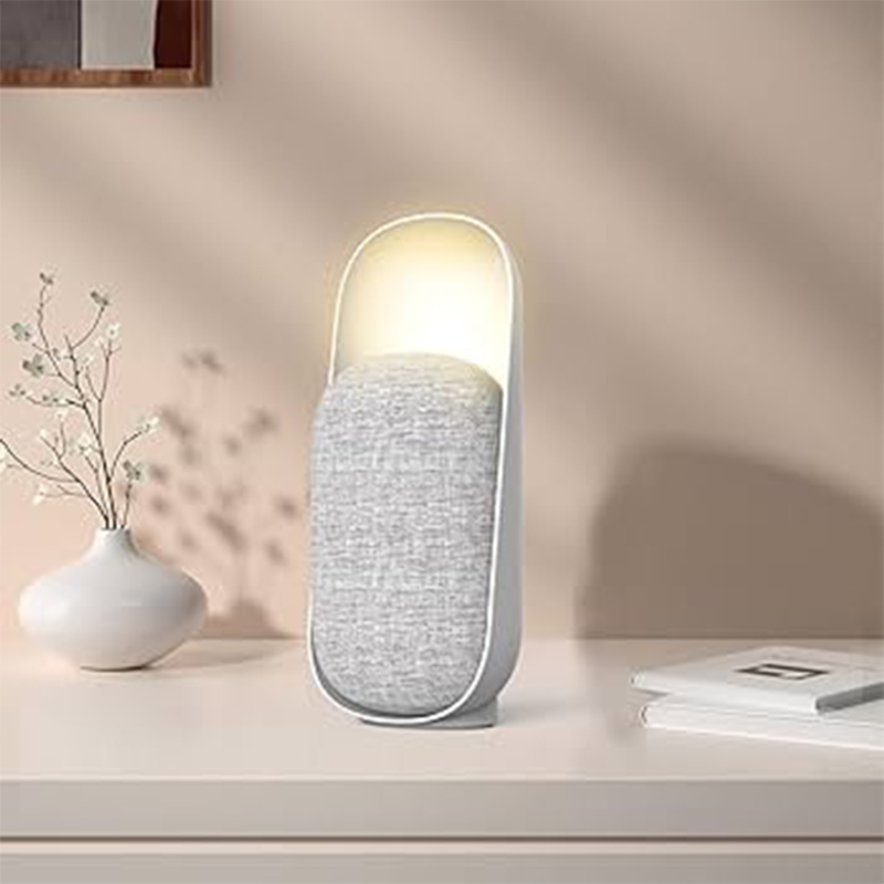 Picture of 3-in-1 Bluetooth Speaker with Night Light & Sleeping Sound Machine – Model: SM07 – Stylish Fabric Design, Rechargeable, Multi-Function Smart Gadget - Multicolor