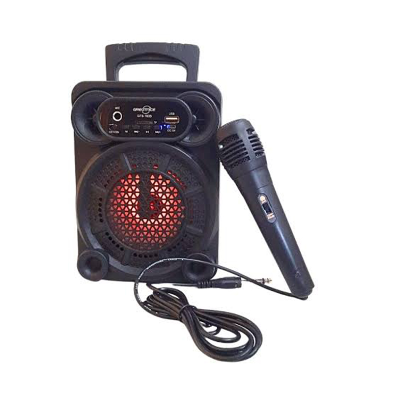Picture of Greatnice GTS-1638 4 Inch Wireless Bluetooth Speaker with Mic – FM Radio, USB, Rechargeable Battery, HD Sound, Portable Outdoor Speaker