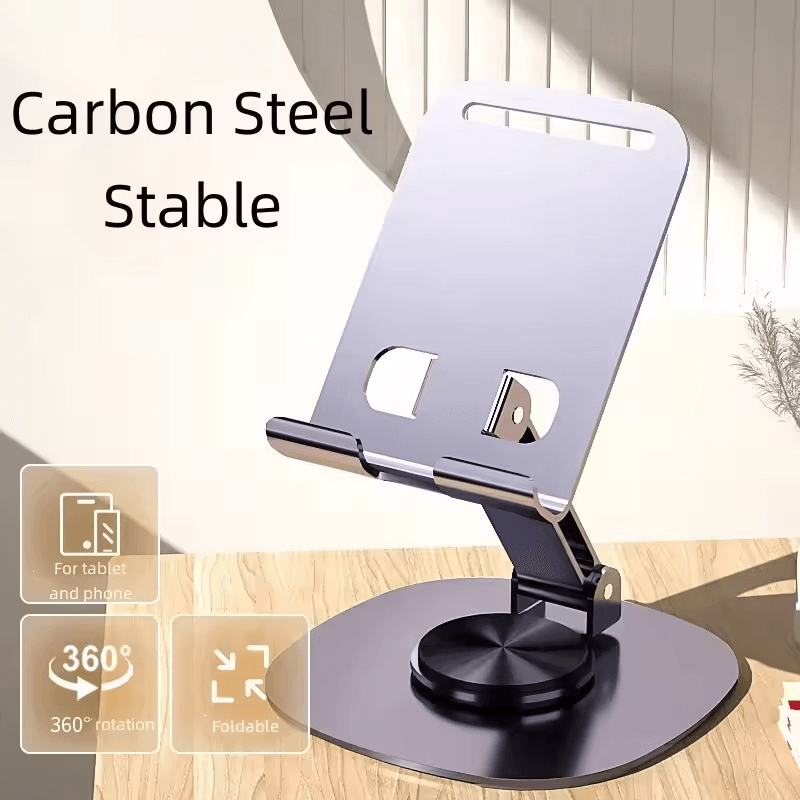 Picture of Desktop Folding Phone Stand 360 Rotateing – ZM-0114H – Adjustable Metal Stand for Mobile & Tablet (4"-12.9") - Multicolor