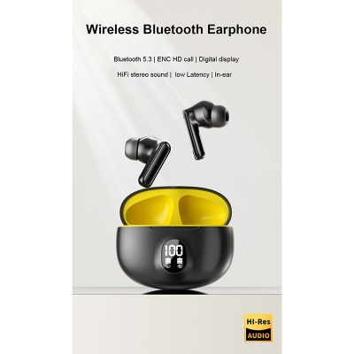 Picture of Stereo True Wireless Earphones – Smart Sports Headphones with ENC Noise Reduction, LED Digital Display, Fast Charging, High‑Quality Bass & Touch Control - Multicolor