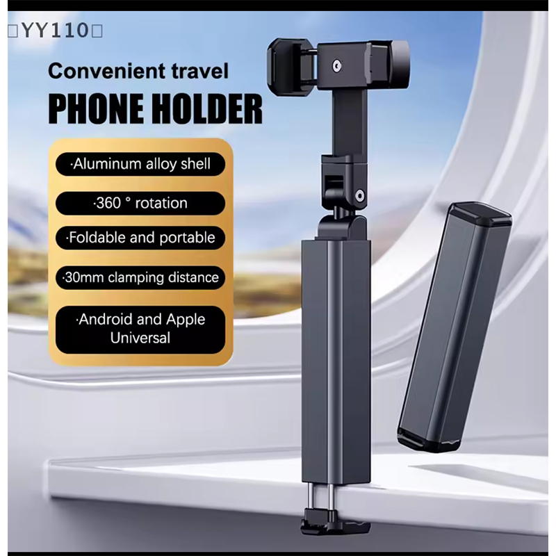 Picture of Foldable Mount Travel Phone Holder 📱✨ Portable Adjustable Rotatable Stand for Airplane, Train, Car, Desk & Bed – Universal Mobile Holder for Travel & Selfie Bracket - Multicolor