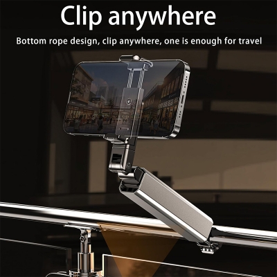 Picture of Foldable Mount Travel Phone Holder 📱✨ Portable Adjustable Rotatable Stand for Airplane, Train, Car, Desk & Bed – Universal Mobile Holder for Travel & Selfie Bracket - Multicolor