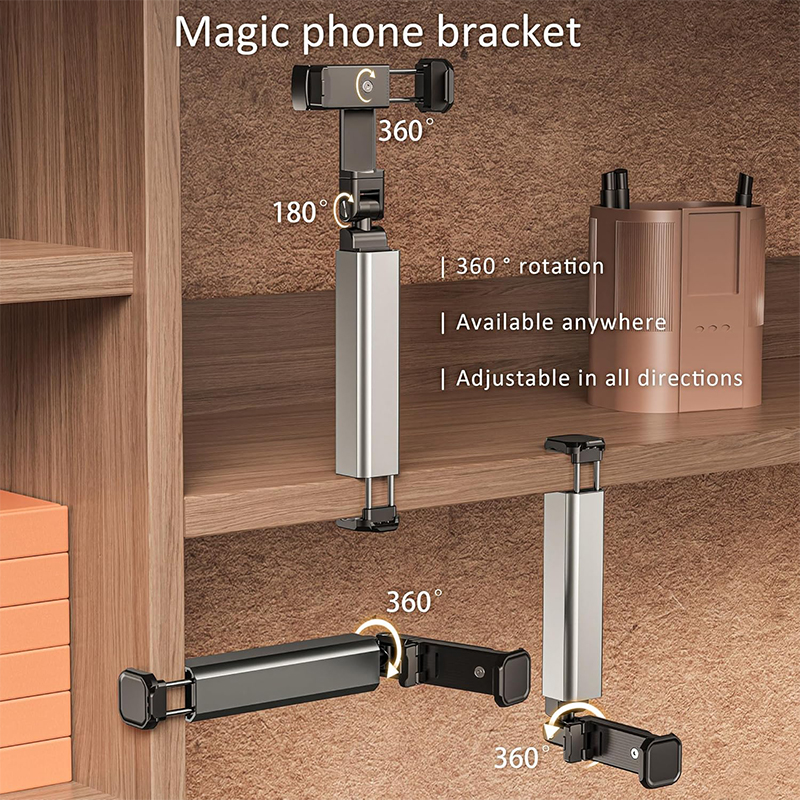 Picture of Foldable Mount Travel Phone Holder 📱✨ Portable Adjustable Rotatable Stand for Airplane, Train, Car, Desk & Bed – Universal Mobile Holder for Travel & Selfie Bracket - Multicolor