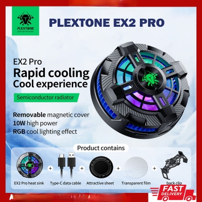 Picture of Plextone EX2 Pro RGB Magnetic Phone Cooler (Type-C, 2000mAh, Silent Cooling, RGB Light) - Multicolor