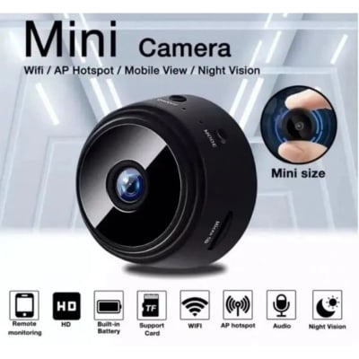 Picture of A9 Mini Camera – 1080P HD Wi-Fi Hidden Magnetic Nanny Cam, Night Vision & Motion Detection - Multicolor