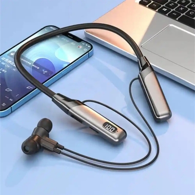 Picture of Recersi RE-NY060 Wireless Neckband – Bluetooth 5.3, HD Sound, Long Battery Life, Noise Reduction, Sweat Resistant - Multicolor