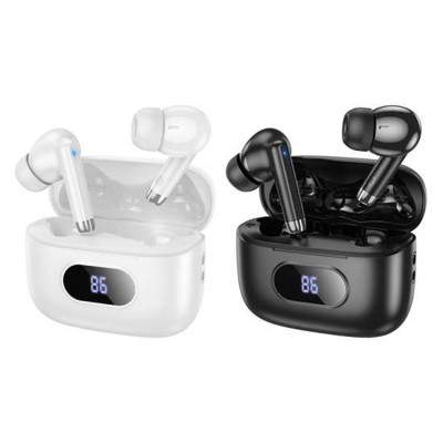 Picture of HOCO EQ2 Plus LED Display BT Headset – True Wireless Earbuds with Bluetooth 5.4, LED Digital Battery Indicator, Touch Control, 7-Hour Playback, Fast Type-C Charging – Compact & Ergonomic Design - Multicolor