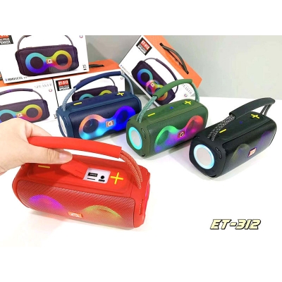 Picture of ET-312 Portable Wireless Bluetooth Speaker with RGB Lights, Wireless V5.3, 12H Playtime