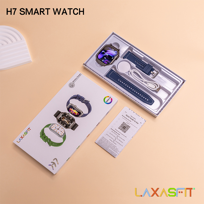 Picture of LaxasFit H7 Smartwatch – AMOLED HD Display ⌚ Bluetooth Calling 📞 Health & Fitness Tracker 🔋 Wireless Charging