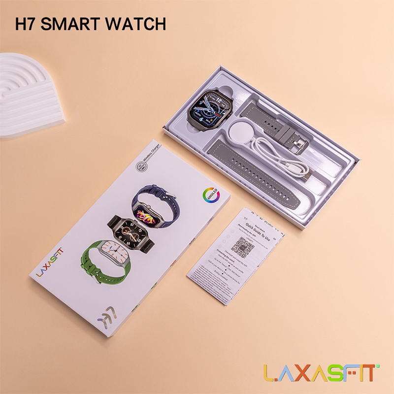 Picture of LaxasFit H7 Smartwatch – AMOLED HD Display ⌚ Bluetooth Calling 📞 Health & Fitness Tracker 🔋 Wireless Charging