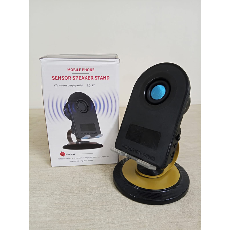 Picture of Sensor Speaker Stand – 5-in-1 Mobile Phone Holder with Wireless Induction Speaker