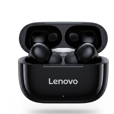 Picture of Lenovo thinkplus AirPods Pro Black Color True Wireless Bluetooth Tws Headset Earbuds Earphones - Black