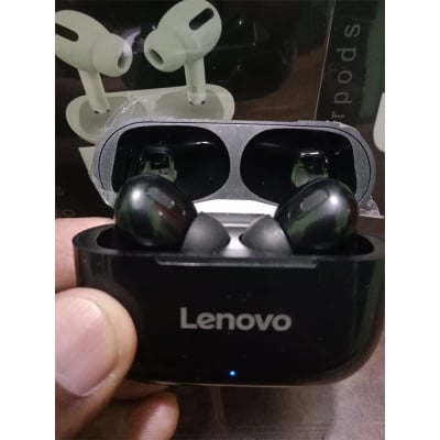 Picture of Lenovo thinkplus AirPods Pro Black Color True Wireless Bluetooth Tws Headset Earbuds Earphones - Black