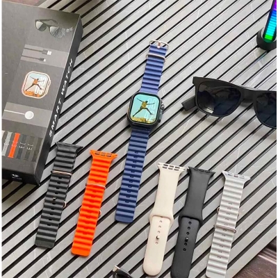 Picture of Laxasfit Smart Combo – Smart Sunglass with Wireless Music & Calling + Smartwatch with 6 Straps - Multicolor