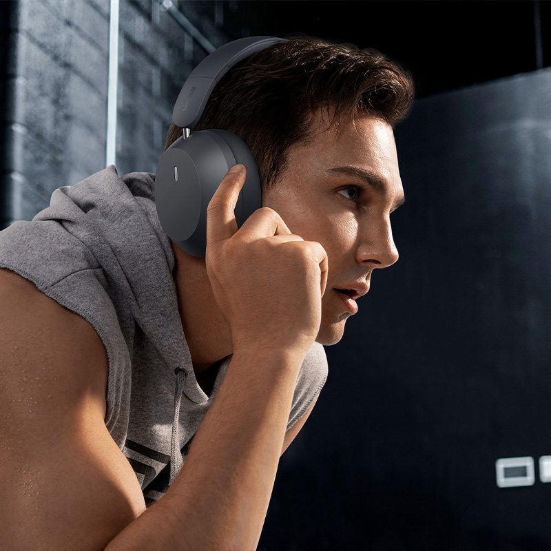 Picture of Baseus Bass 35 Max Wireless Headphones 50Hrs Long Battery Life Twilight Grey