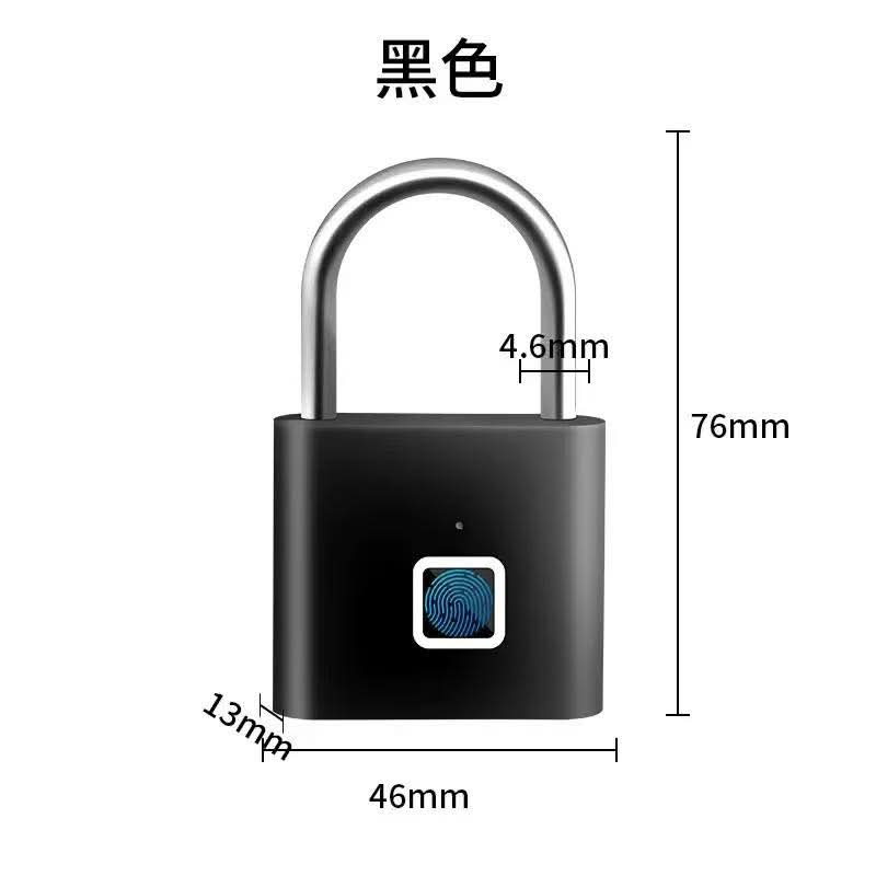 Picture of Smart Fingerprint Padlock – USB Rechargeable, Keyless Biometric Lock - Multicolor