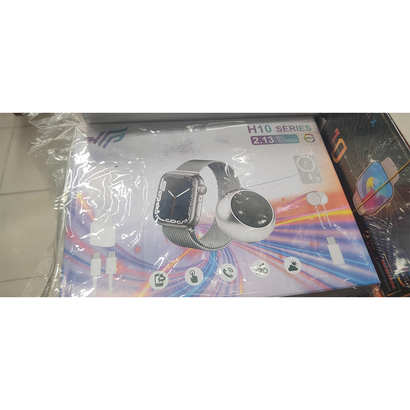 Picture of H10 Series 8-in-1 Ultra Smartwatch Combo with Bluetooth Headset Mini Speaker and Magnetic Wireless Power Bank 2.13 Inch AMOLED Display - Multicolor
