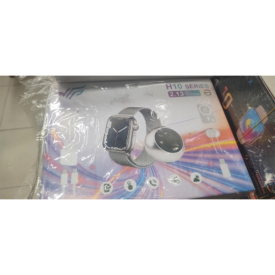 Picture of H10 Series 8-in-1 Ultra Smartwatch Combo with Bluetooth Headset Mini Speaker and Magnetic Wireless Power Bank 2.13 Inch AMOLED Display - Multicolor